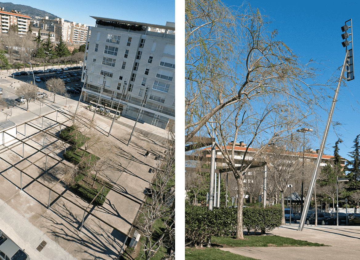 View 01 of public space. Dr. Francesc Tosquelles Square (Reus)