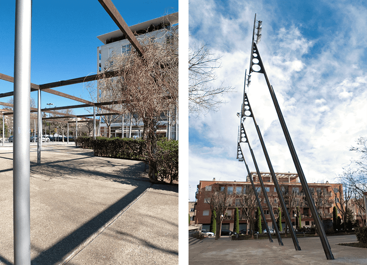 View 04 of public space. Dr. Francesc Tosquelles Square (Reus)