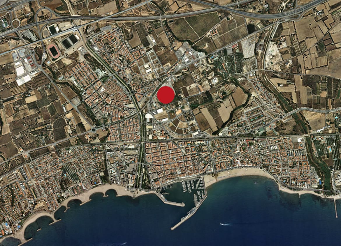 Location plan. Urban Plan 'Sector 04 - Els Antígons' (Cambrils)