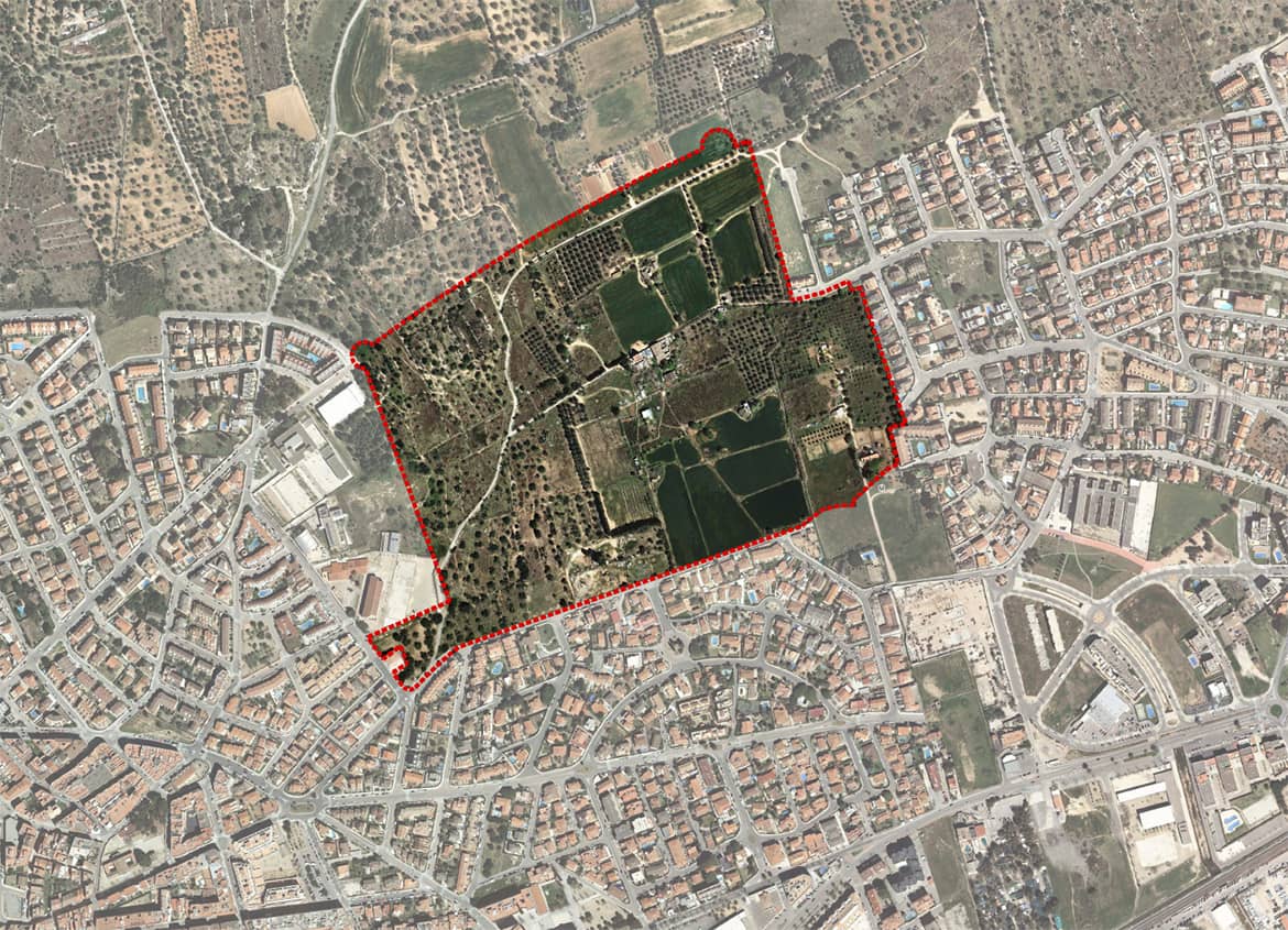 Site plan. Urban Plan 'Sector PP-4d - Sínia de Cabeces' (Torredembarra)